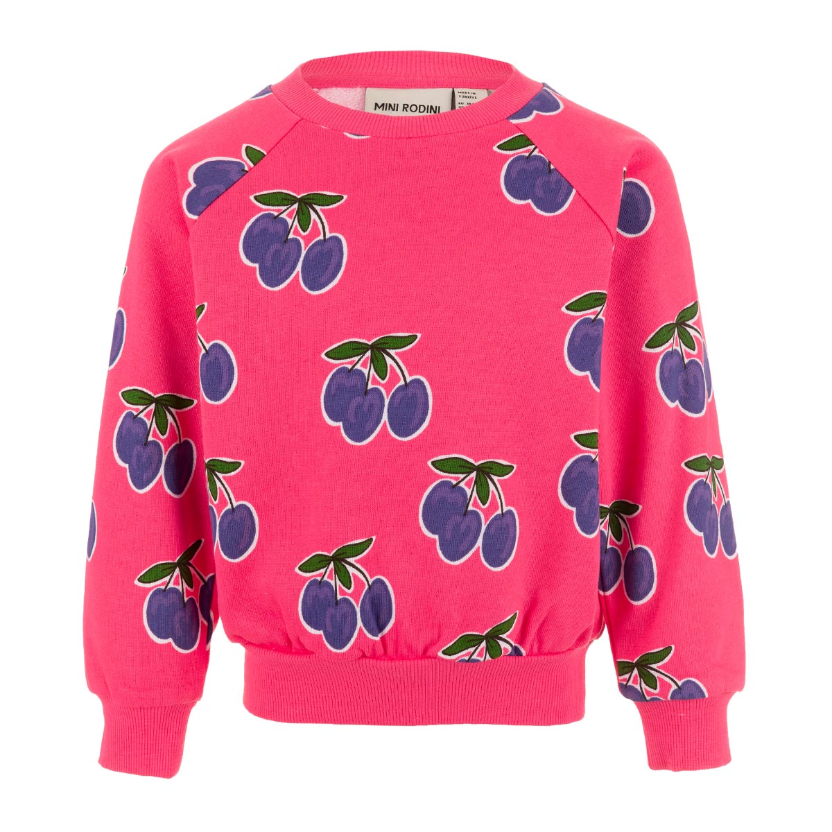 MINIRODINI Plum aop sweatshirt