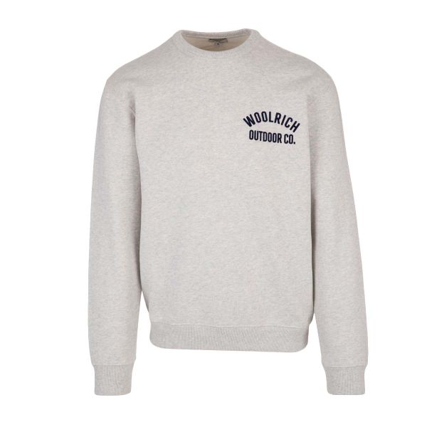 WOOLRICH Organic Cotton Script Crewneck