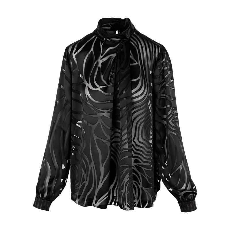 ALBERTA FERRETTI Blouse Satin Seta Devore