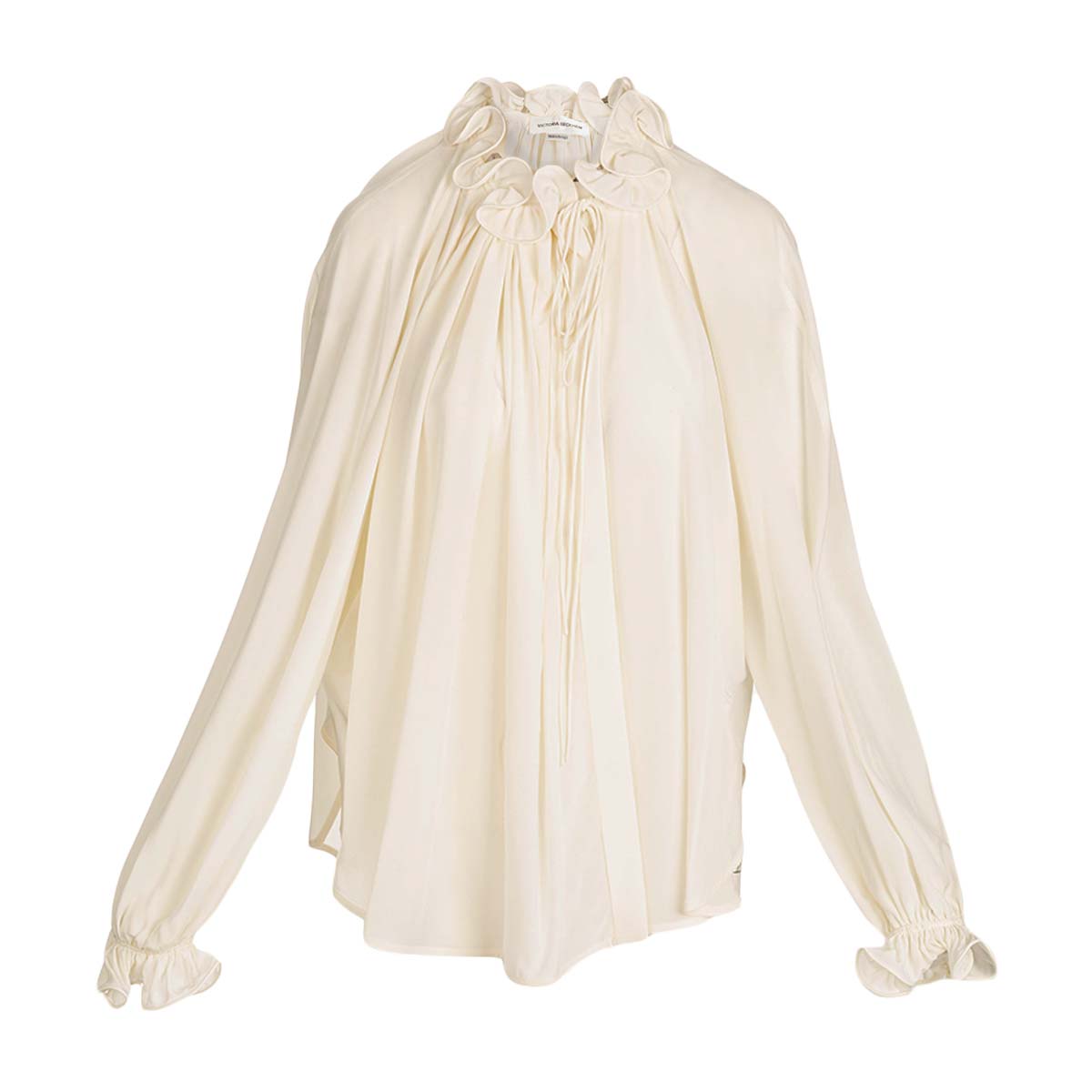 VICTORIA BECKHAM RUCHED DETAIL BLOUSE
