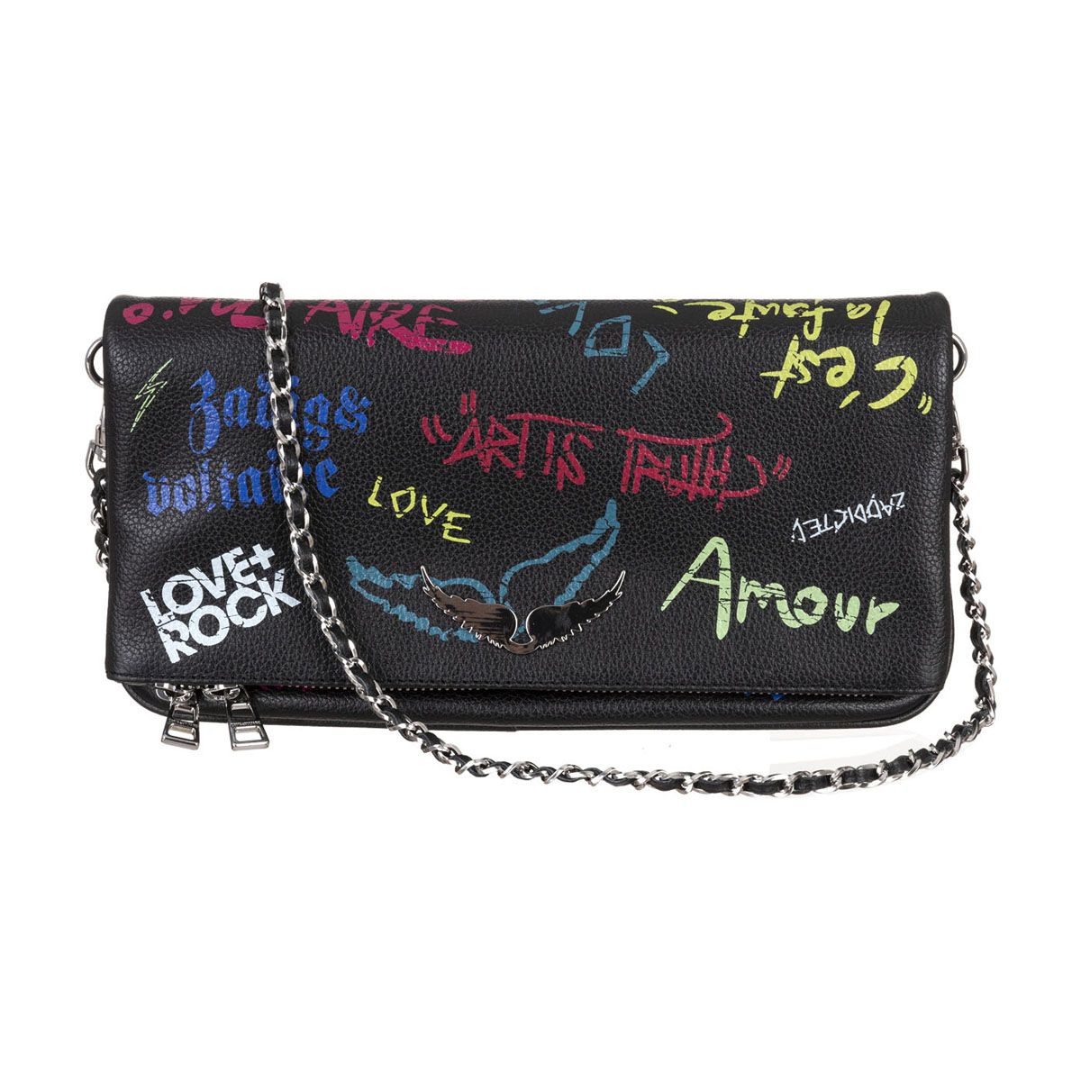 ZADIG & VOLTAIRE Rock Grained Leather Bag