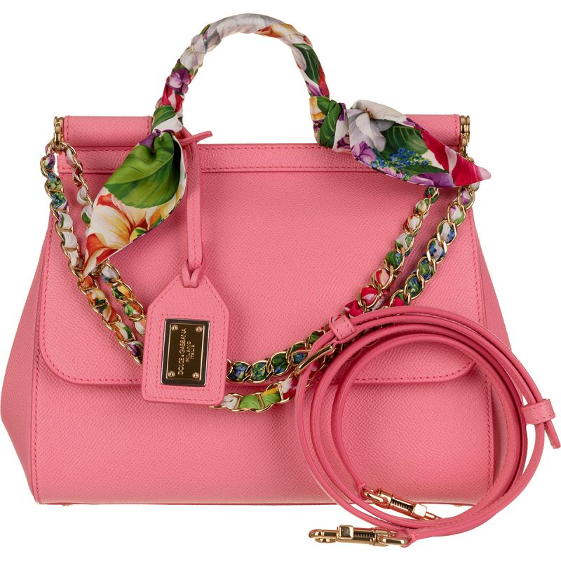 DOLCE & GABBANA HAND BAG LEATHER ST.