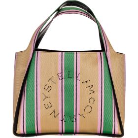 STELLA MCCARTNEY TOTE STRIPED RAFIA