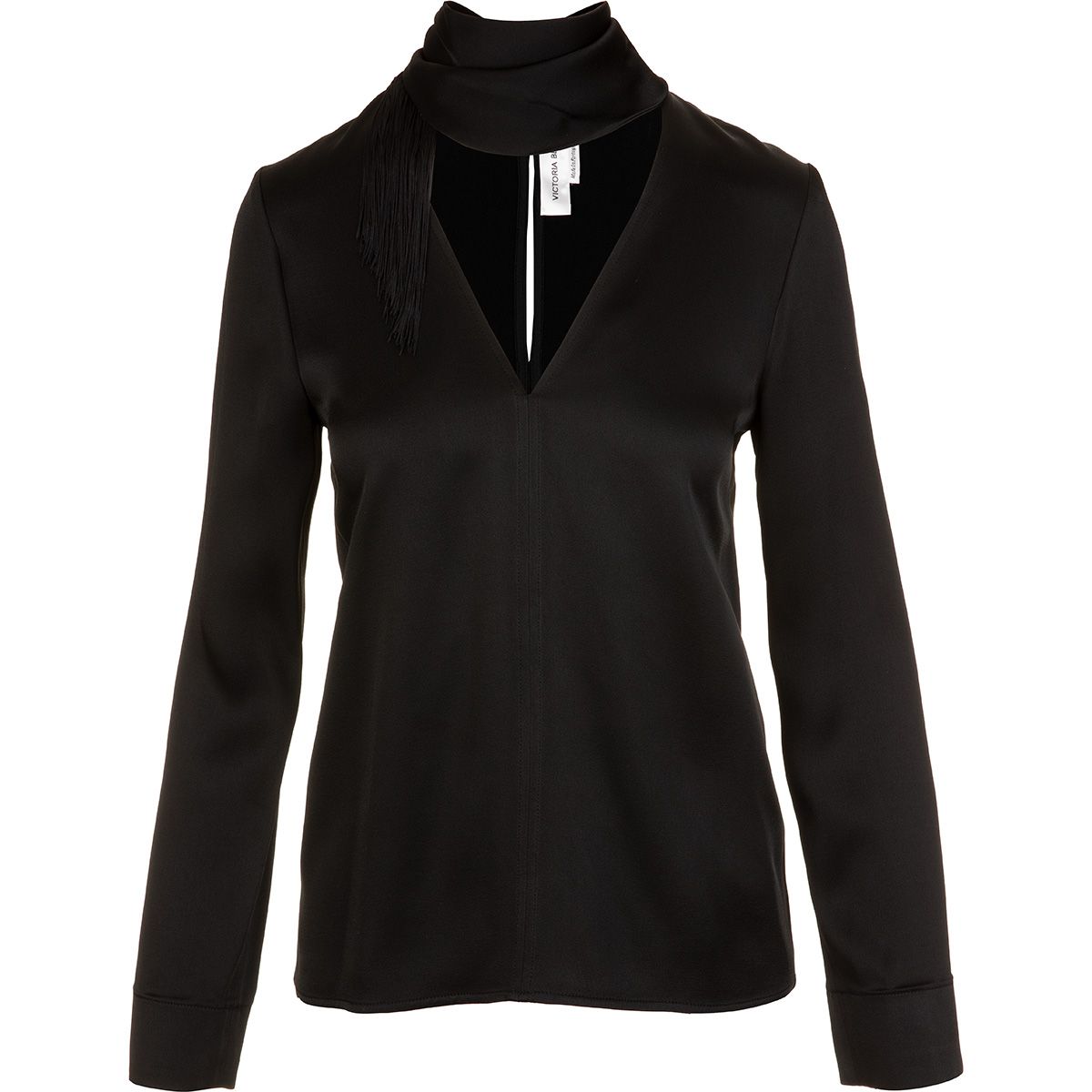 VICTORIA BECKHAM V-NECK FRINGE TOP
