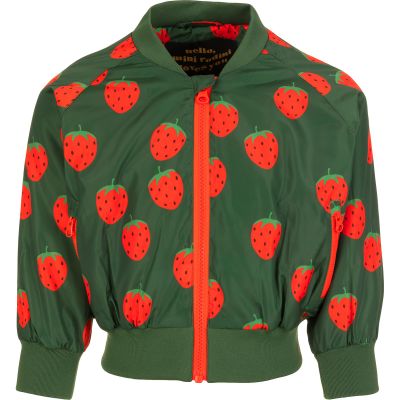MINIRODINI strawberries baseball jacket
