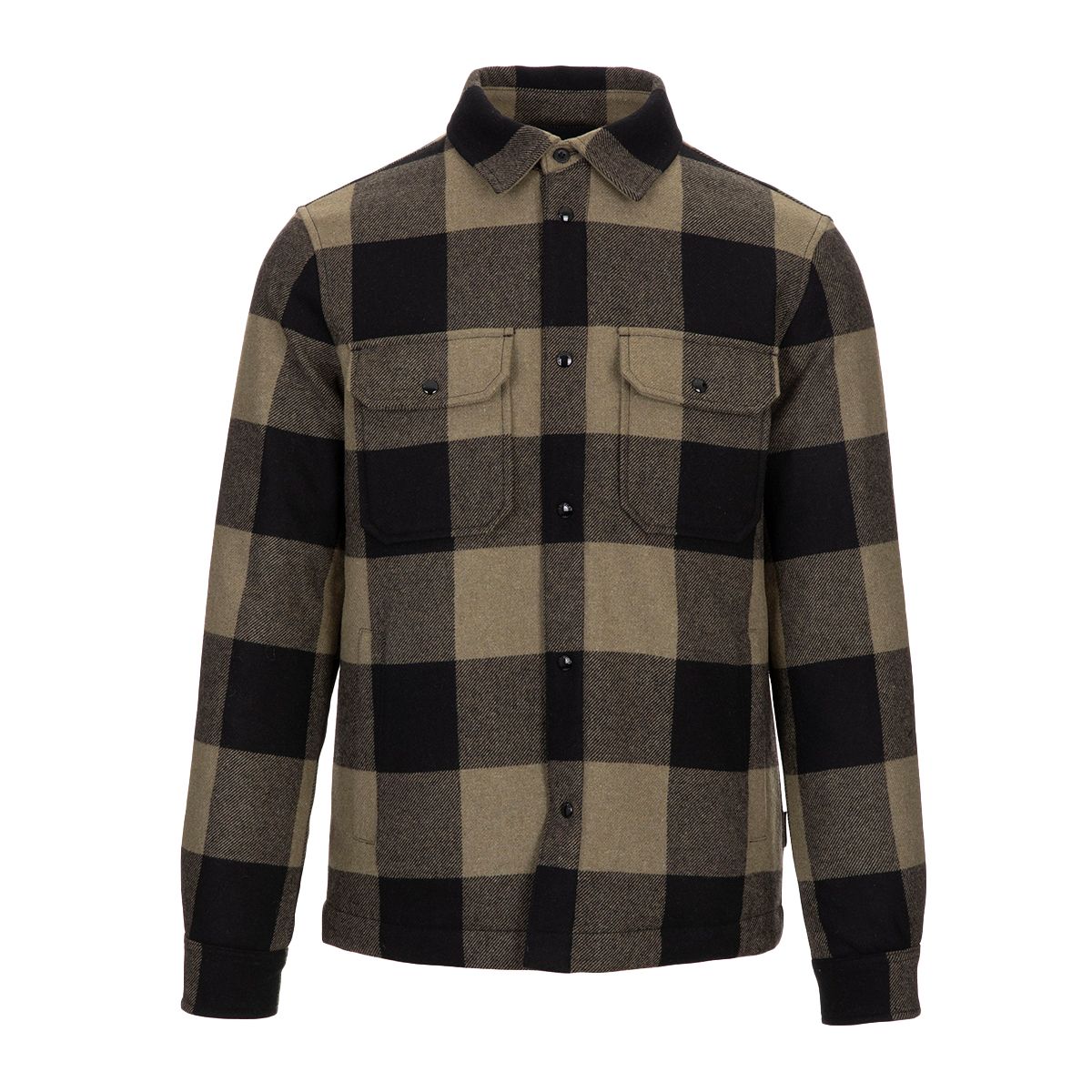 WOOLRICH alaskan wool check overshirt