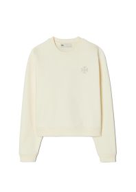 TORY BURCH HOT FIX LOGO SWEATSHIRT