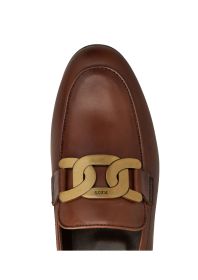 TOD'S Leather Chain Moccasins