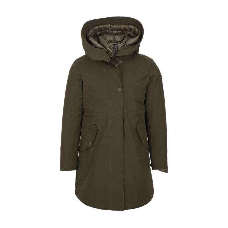 WOOLRICH LONG MILITARY 3IN1 DOWN PARKA