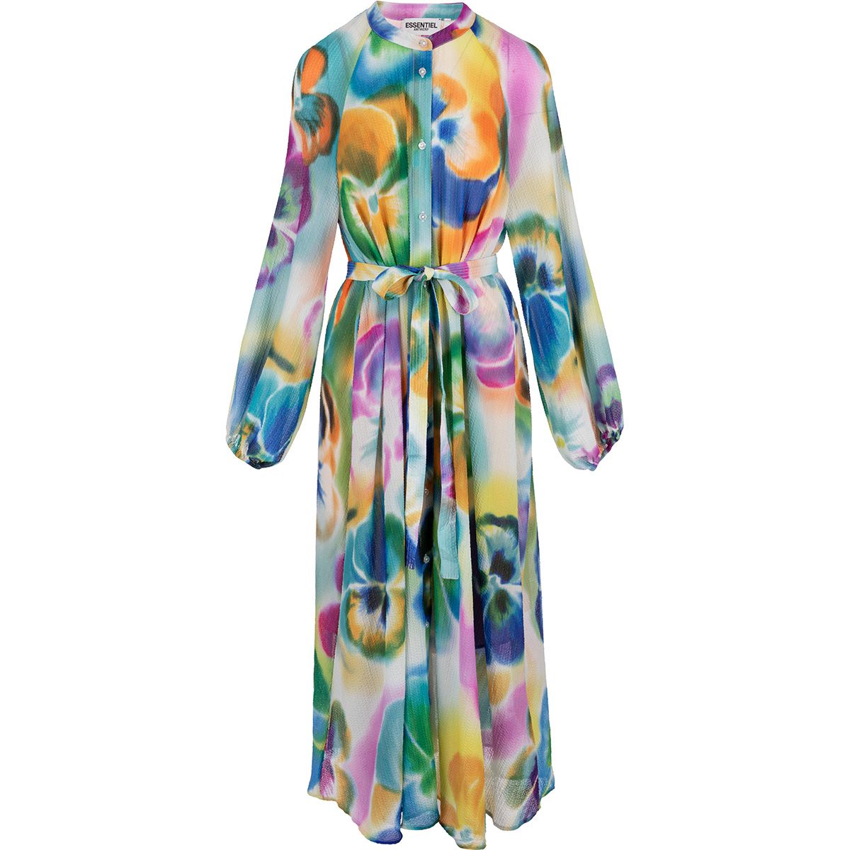 ESSENTIEL DAZZLING BELTED MAXI DRESS